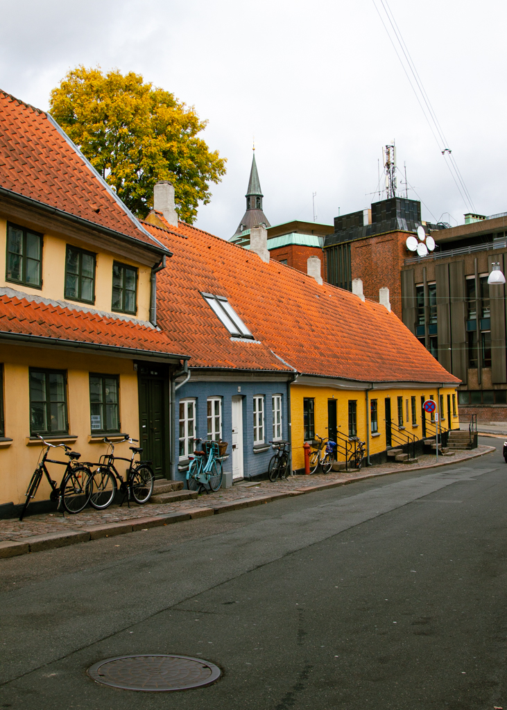 The street outside the house where writer Hans Christian Andersen was born in.